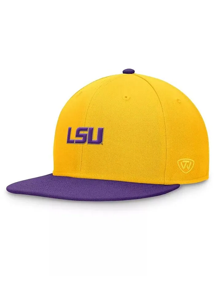 Мужская двухцветная кепка LSU Tigers Rally золотисто-фиолетового цвета Top of the World