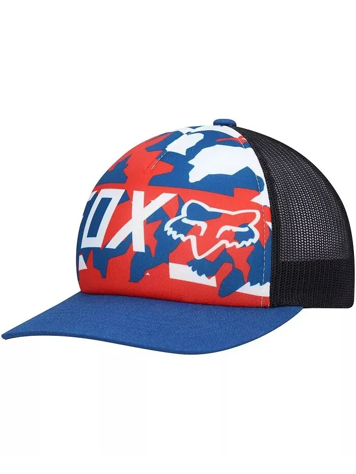 Мужская шляпа Snapback Royal, черная, красная, белая и настоящая Fox