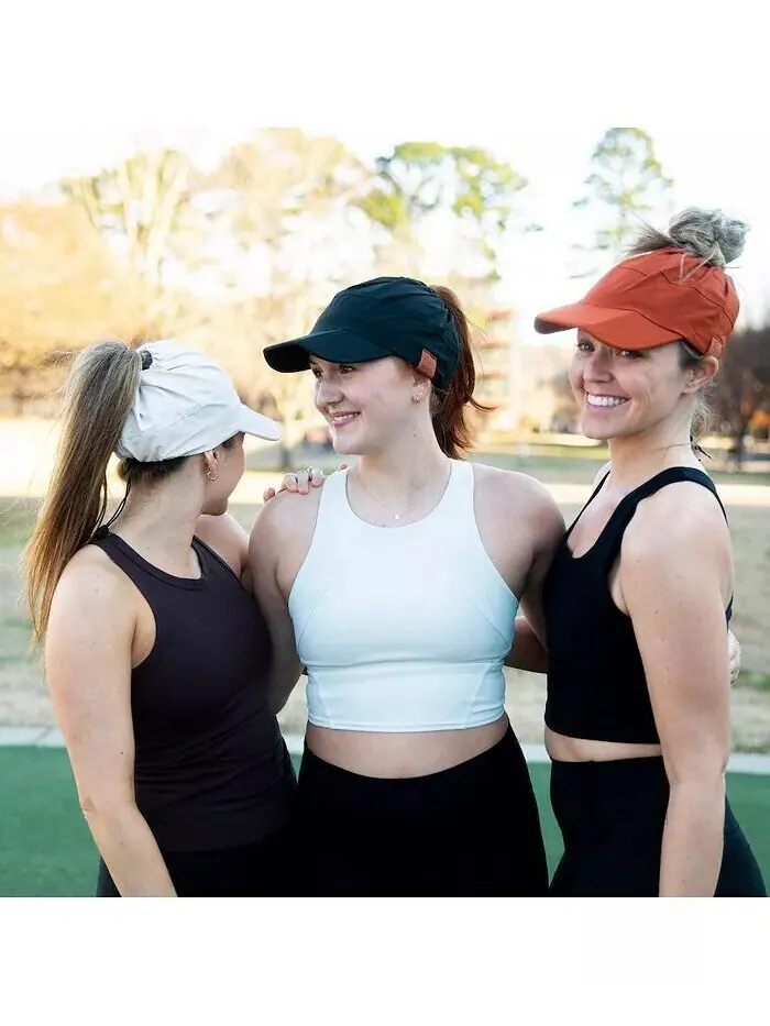 Женская регулируемая шапка для бега с высоким хвостом - кремового цвета Headbands of Hope — изображение 11 из 11, бежевый