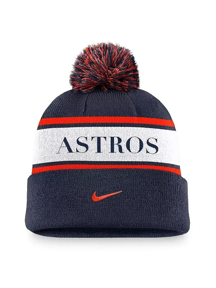 Мужская вязаная шапка Nike Houston Astros — изображение 2 из 2, темно-синий