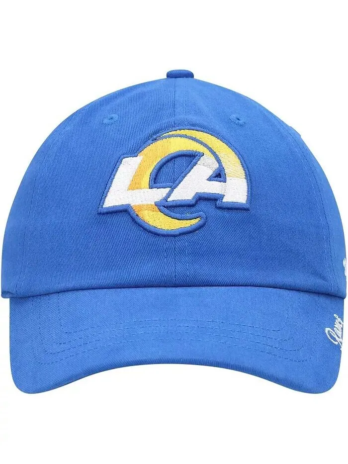 Женская регулируемая кепка Royal Los Angeles Rams Miata Clean Up Primary '47 Brand — изображение 2 из 4, королевский