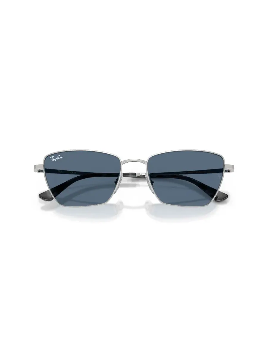 Солнцезащитные очки унисекс с геометрическим рисунком, RB3783 Ray-Ban — изображение 5 из 7, серебряный