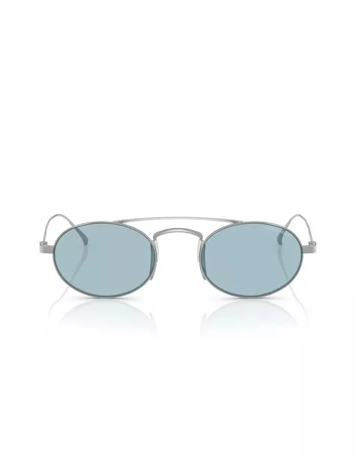 Мужские солнцезащитные очки AR6161T Giorgio Armani — изображение 2 из 10, серебряный