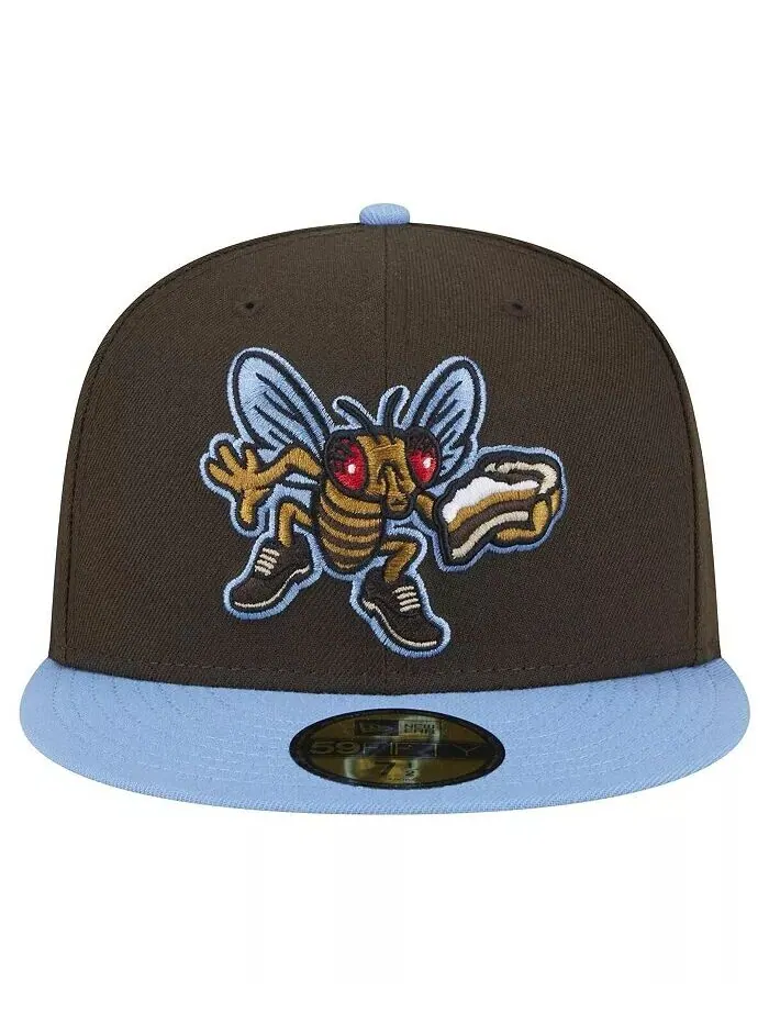 Мужская коричневая шляпа Lehigh Valley Iron Pigs Theme Night Shoofly 59FIFTY New Era — изображение 2 из 4, коричневый