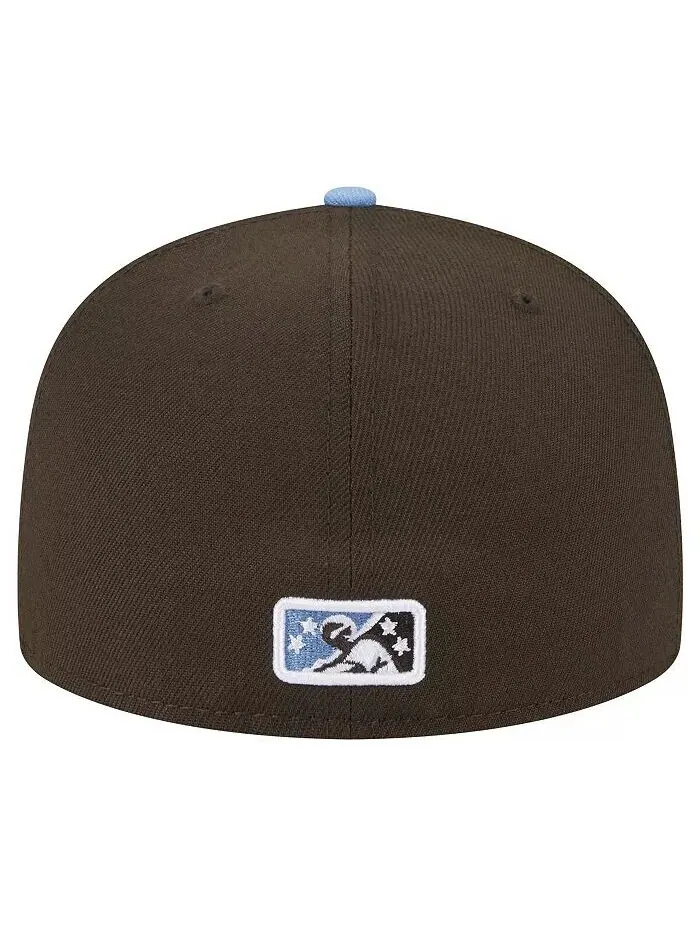 Мужская коричневая шляпа Lehigh Valley Iron Pigs Theme Night Shoofly 59FIFTY New Era — изображение 3 из 4, коричневый