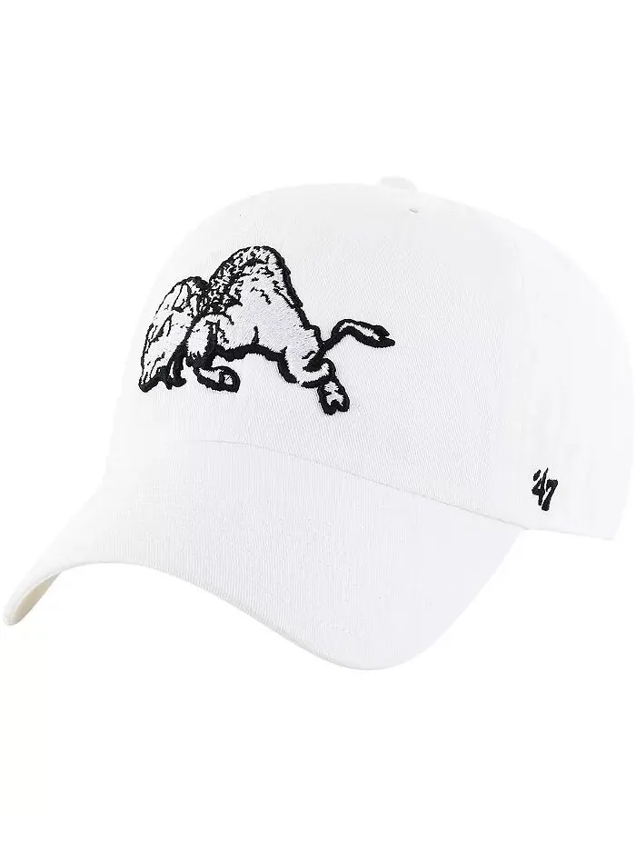 Мужская белая состаренная кепка Colorado Buffaloes в винтажном стиле Clean Up Adjustable Hat '47 — изображение 1 из 2