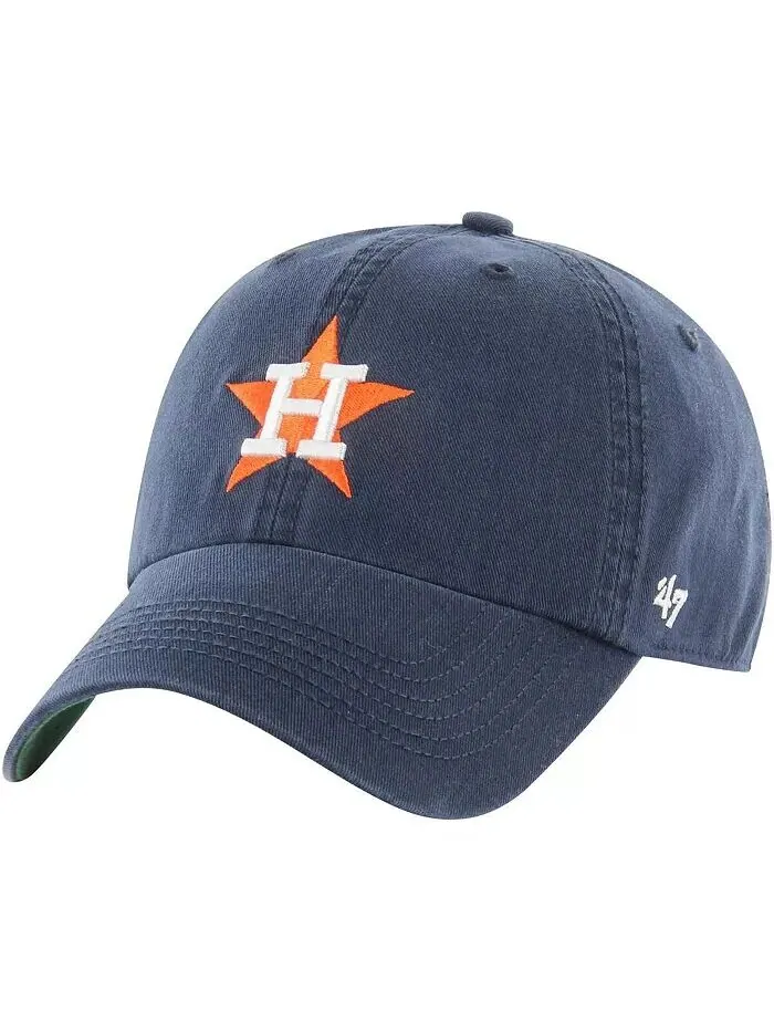 Мужская темно-синяя классическая приталенная шляпа Houston Astros Sure Shot Franchise '47 Brand — изображение 3 из 3
