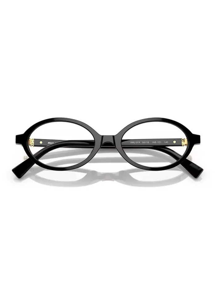 Женские узкие очки, MU 01XV MIU MIU — изображение 5 из 6, черный