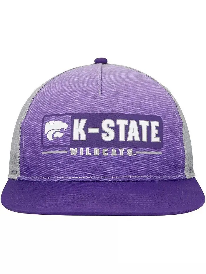 Мужская фиолетовая, серая бейсболка Kansas State Wildcats Snapback Colosseum — изображение 2 из 4