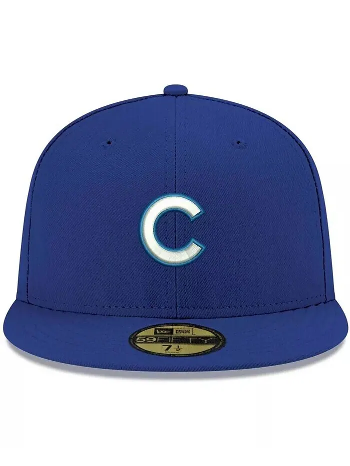 Мужская кепка с логотипом Royal Chicago Cubs белая 59FIFTY New Era — изображение 2 из 4, королевский