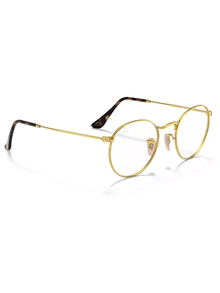 Круглые металлические очки для мужчин круглой формы Ray-Ban — изображение 5 из 7, золото