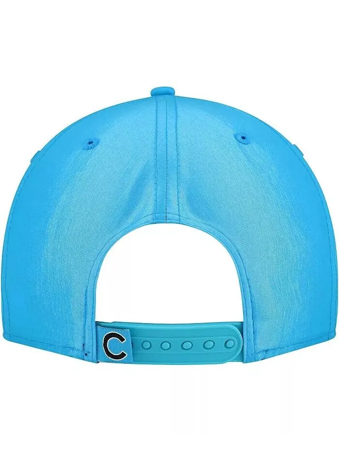 Мужская синяя бейсболка-кепка для гольфа Chicago Cubs Neon New Era — изображение 2 из 4