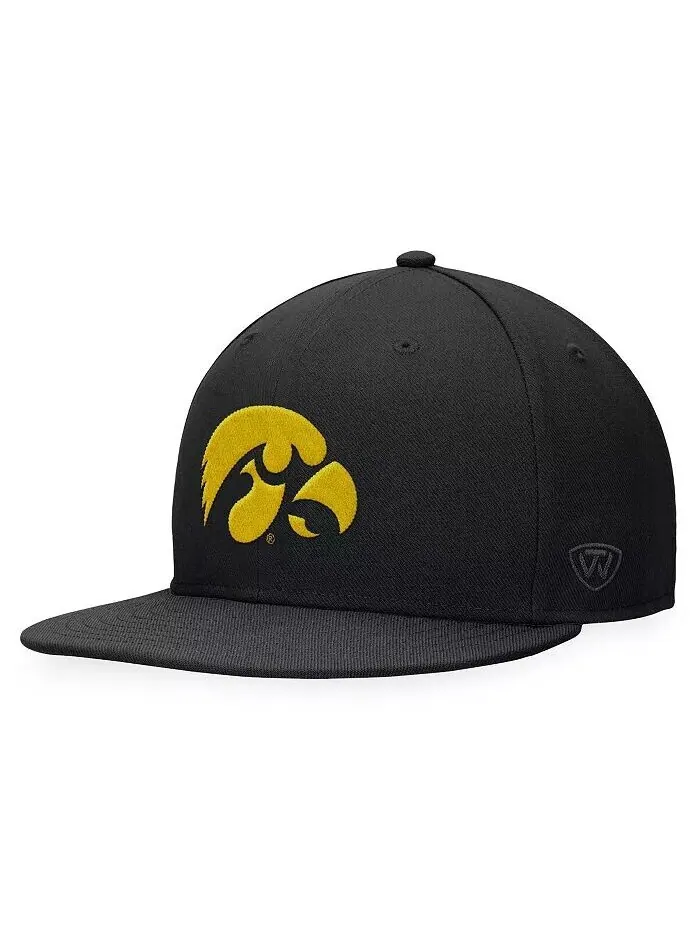 Мужская черная приталенная шляпа Iowa Hawkeyes Top Of The World — черный