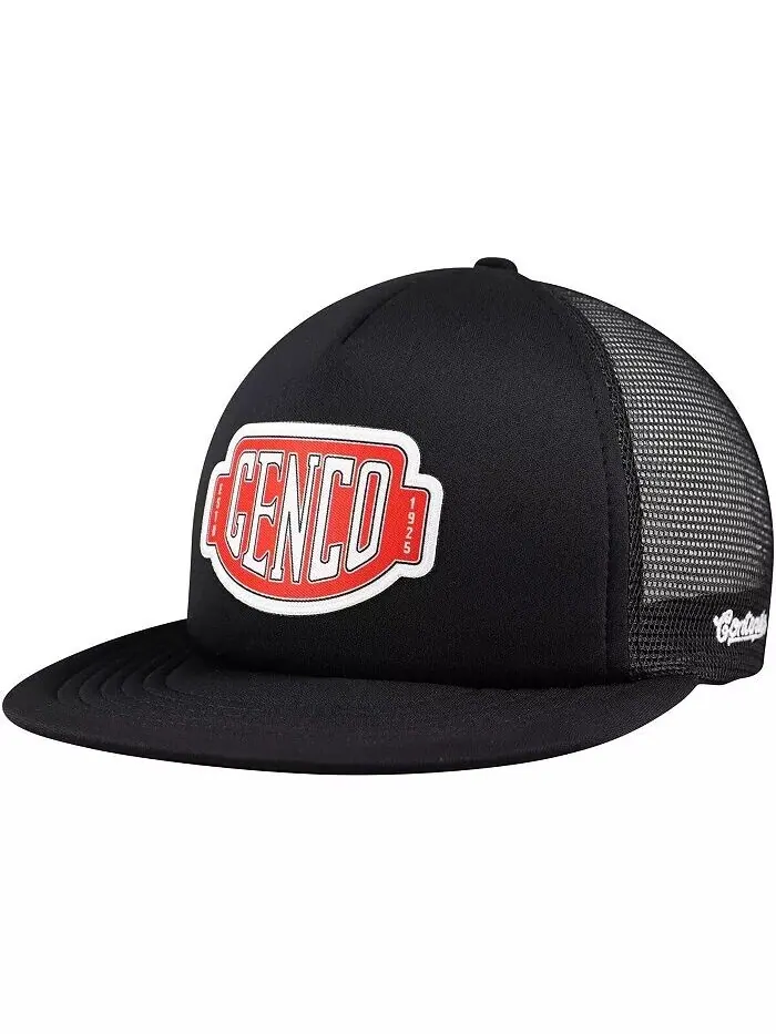 Мужская и женская черная кепка The Godfather Genco Pura Co Trucker Snapback Contenders Clothing — черный