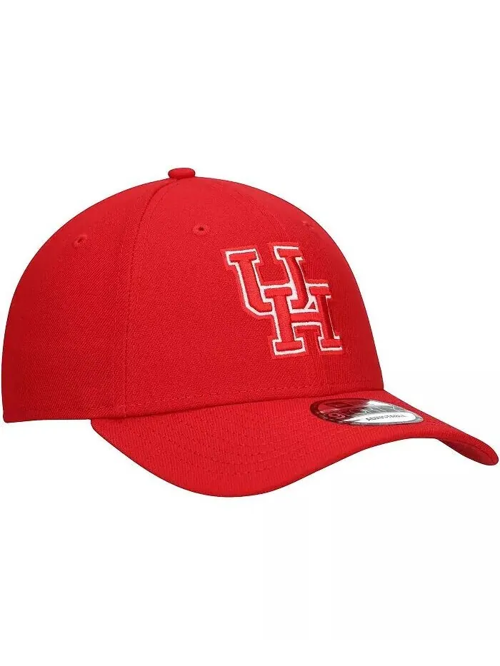 Мужская регулируемая шапка Red Houston Cougars Team 9FORTY New Era — изображение 2 из 4, красный