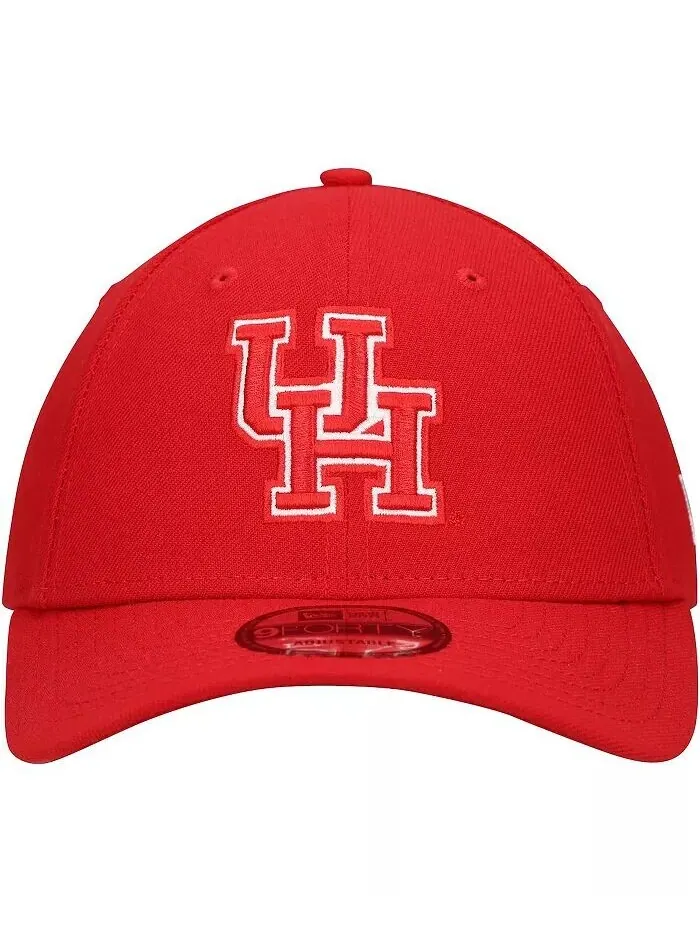 Мужская регулируемая шапка Red Houston Cougars Team 9FORTY New Era — изображение 4 из 4, красный