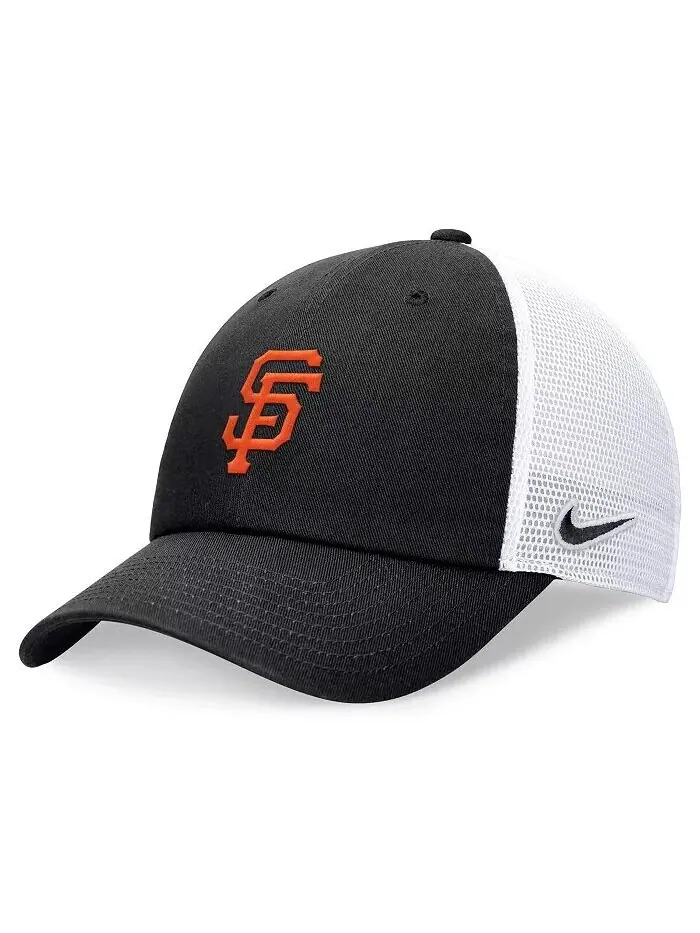 Мужская черная регулируемая кепка San Francisco Giants Club Trucker Nike — изображение 1 из 4, черный