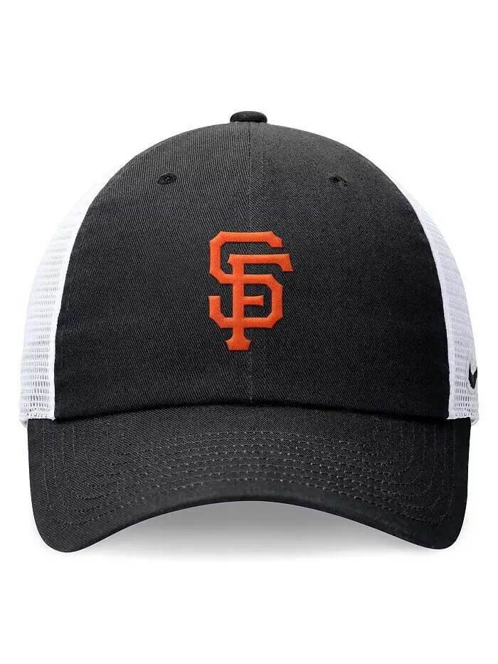 Мужская черная регулируемая кепка San Francisco Giants Club Trucker Nike — изображение 2 из 4, черный