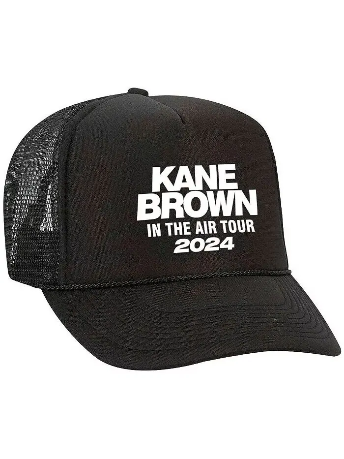 Мужская и женская кепка Kane Brown в кепке The Air Tour Trucker Hat Ampro — изображение 1 из 1, черный