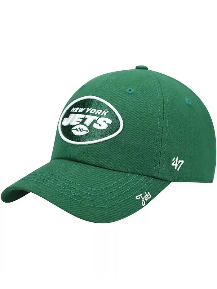 Женская зеленая регулируемая кепка New York Jets Miata Clean Up Primary '47 Brand — изображение 1 из 4, зеленый