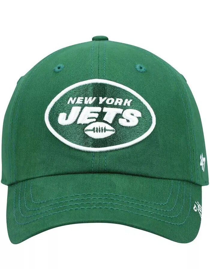 Женская зеленая шапка New York Jets Miata Clean Up Primary с регулируемой высотой '47 Brand — изображение 2 из 4