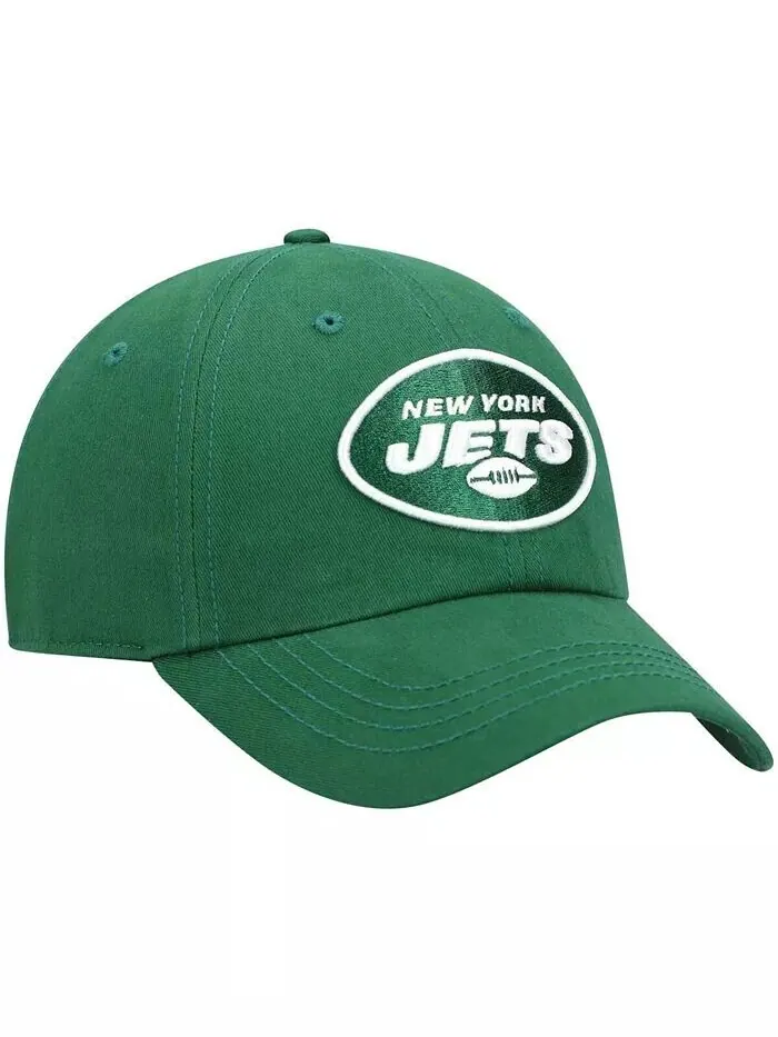 Женская зеленая шапка New York Jets Miata Clean Up Primary с регулируемой высотой '47 Brand — изображение 3 из 4