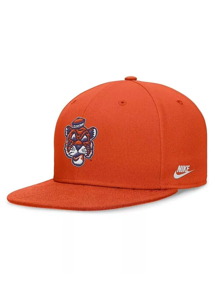 Мужская оранжевая приталенная шляпа Clemson Tigers Legacy True Fit Nike — изображение 1 из 4, оранжевый