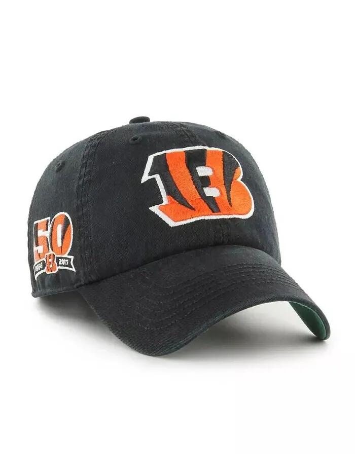 Черная мужская приталенная шляпа Cincinnati Bengals Sure Shot Franchise '47 Brand — изображение 1 из 4, черный