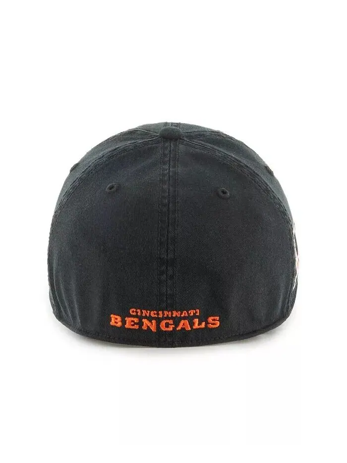 Черная мужская приталенная шляпа Cincinnati Bengals Sure Shot Franchise '47 Brand — изображение 3 из 4, черный