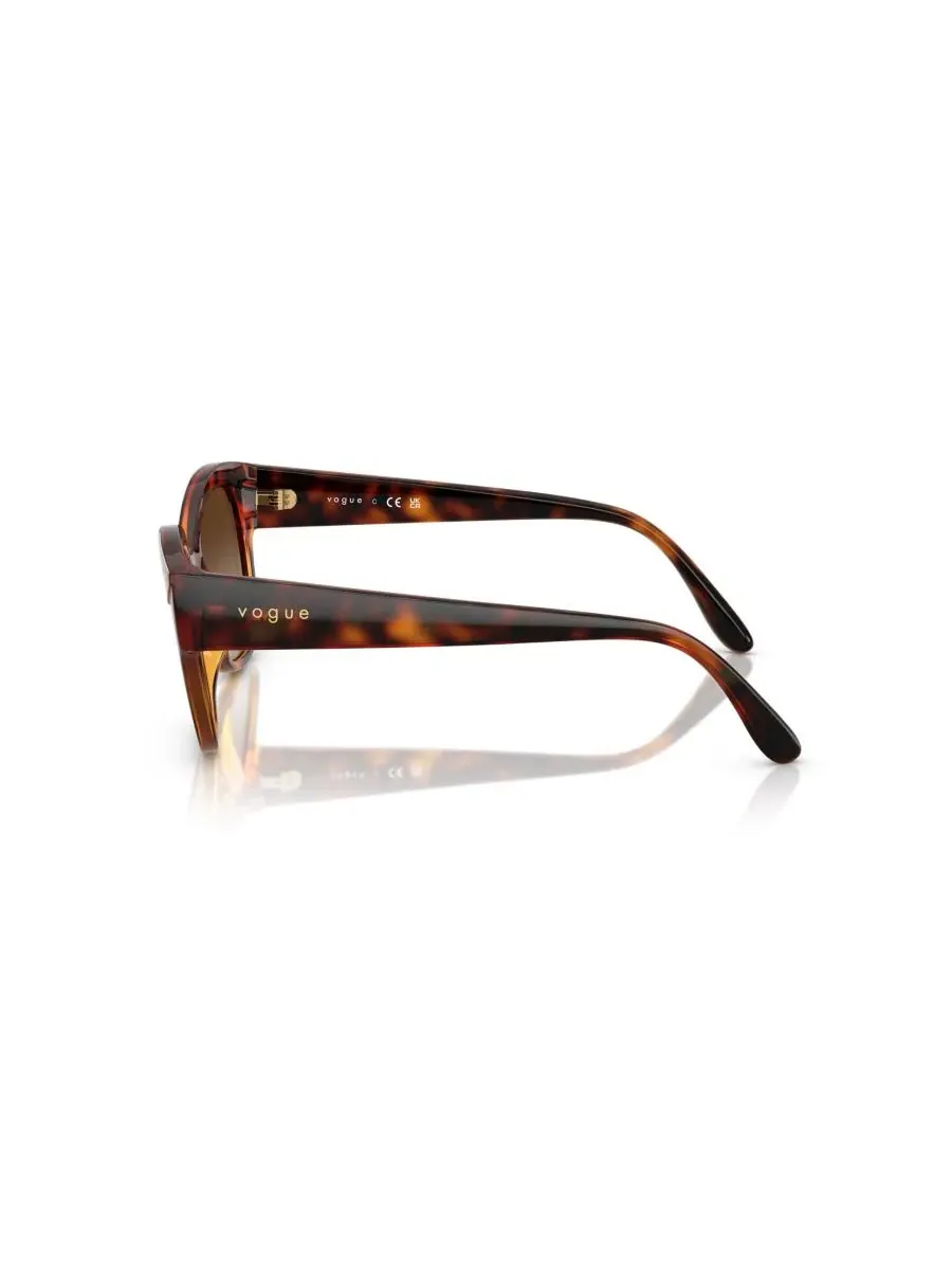 Женские солнцезащитные очки «Бабочка», VO5638SU Vogue Eyewear, темно-havana — изображение 4 из 7, коричневый