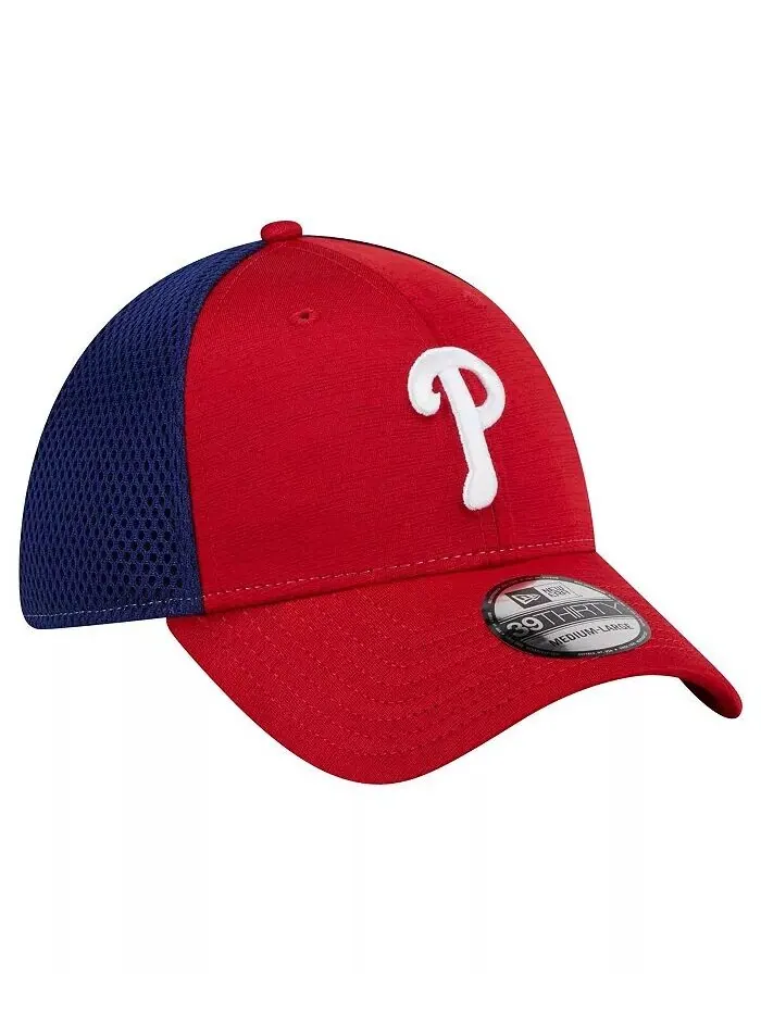 Мужская красная кепка Philadelphia Phillies Neo 39THIRTY Flex New Era — изображение 3 из 4, красный