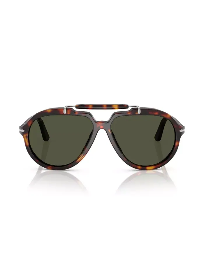 Унисекс круглые солнцезащитные очки, PO0202S Persol — изображение 7 из 10, черный