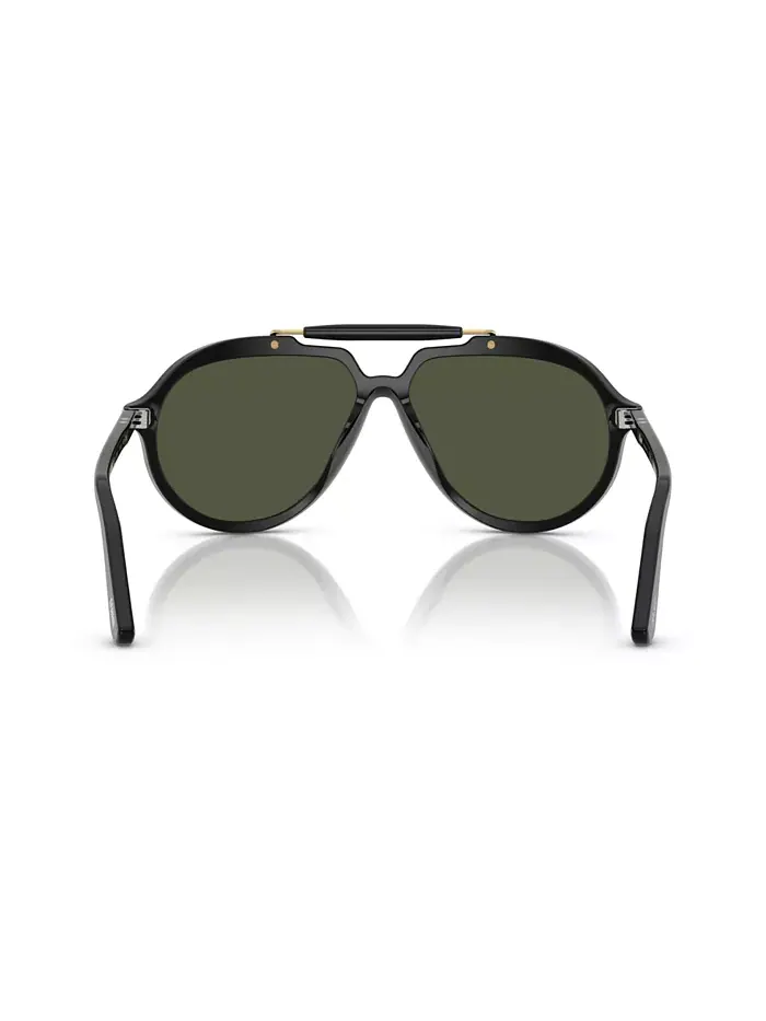 Унисекс круглые солнцезащитные очки, PO0202S Persol — изображение 7 из 7, коричневый