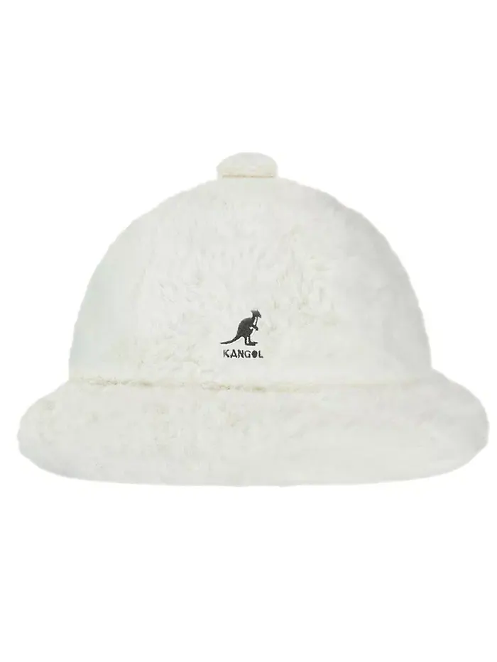 Мужская повседневная панама из искусственного меха Kangol — бежевый