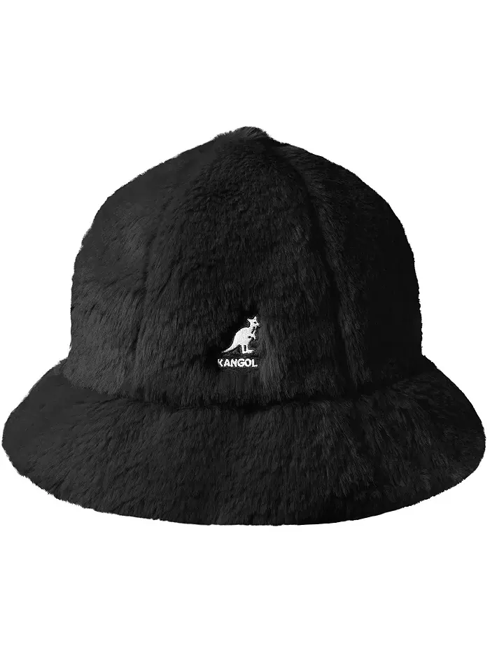 Мужская повседневная панама из искусственного меха Kangol — черный