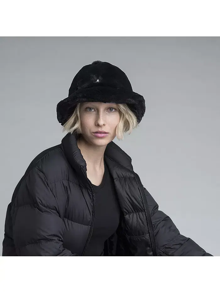 Мужская повседневная панама из искусственного меха Kangol — изображение 3 из 3, черный