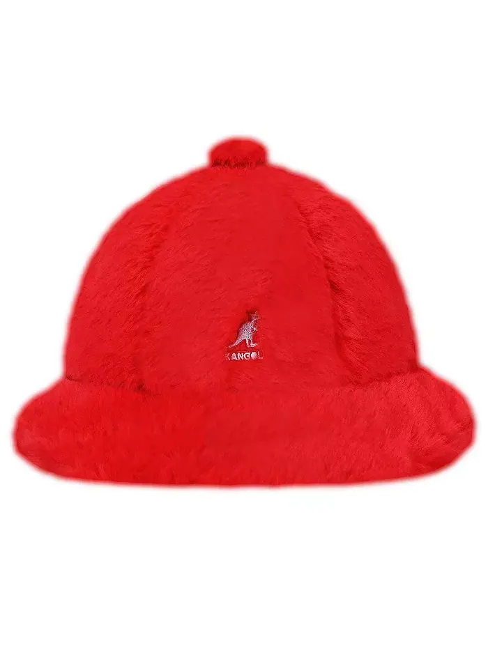 Мужская повседневная панама из искусственного меха Kangol — красный
