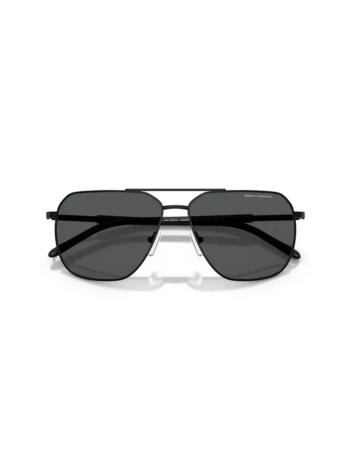 Мужские солнцезащитные очки AX2057S Armani Exchange — изображение 14 из 19, серебряный