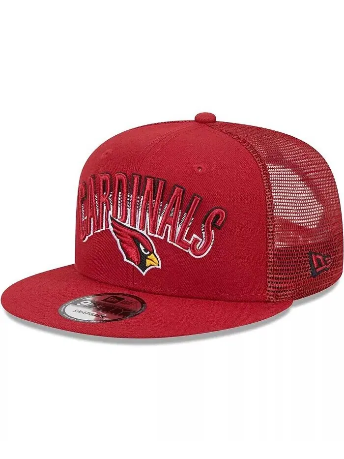 Мужская кепка Snapback Cardinal Arizona Cardinals Grade Trucker 9FIFTY New Era — изображение 1 из 4, красный