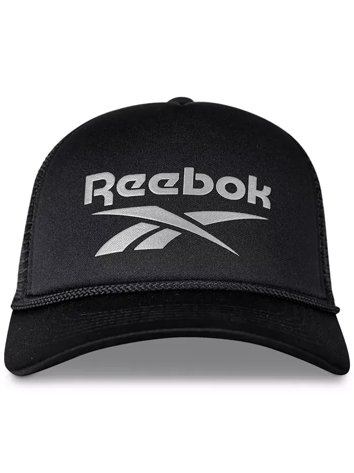 Мужская пятипанельная кепка Aero Deluxe в стиле тракер Reebok — изображение 1 из 4, черный