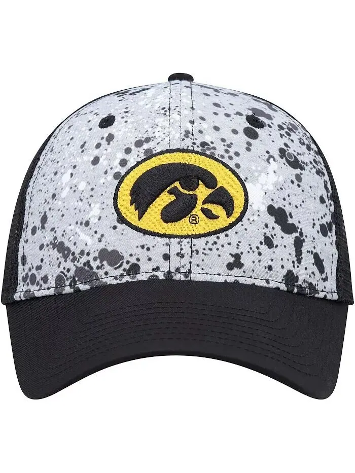 Мужская серо-черная кепка Iowa Hawkeyes Love Fern Trucker Snapback Colosseum — изображение 2 из 2, серый черный