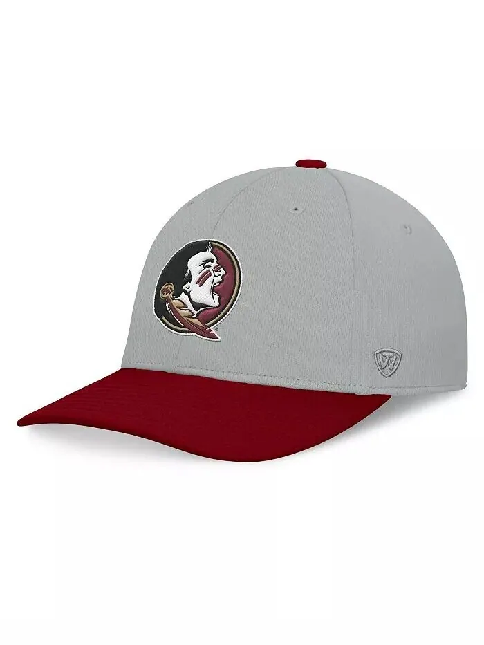 Мужская серо-гранатовая шляпа Florida State Seminoles Mick Flex Top of the World — изображение 1 из 4