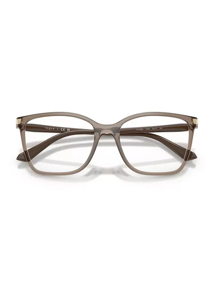 Женские квадратные очки, VO5654 Vogue Eyewear — изображение 5 из 7, прозрачный коричневый