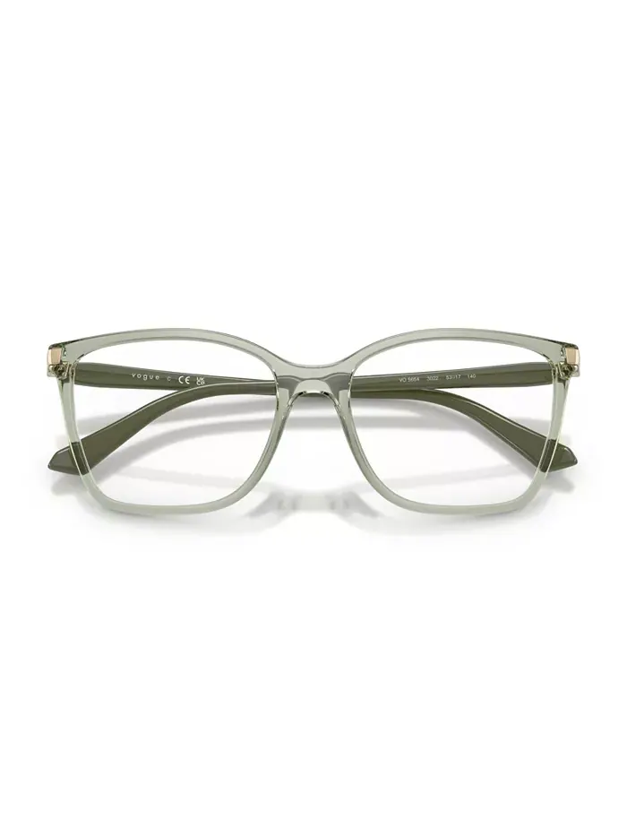 Женские квадратные очки, VO5654 Vogue Eyewear — изображение 5 из 7, прозрачный зеленый