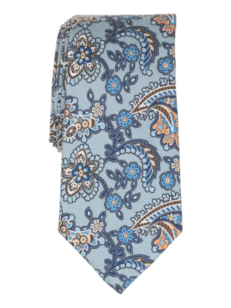 Мужской галстук с узором «пейсли» Brooks Brothers — изображение 1 из 3, синий