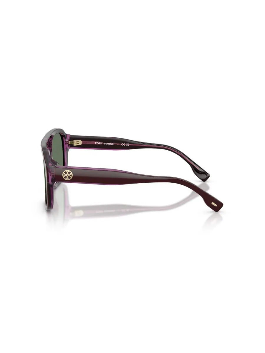Женские солнцезащитные очки Пилот, TY7224U Tory Burch — изображение 2 из 6, фиолетовый