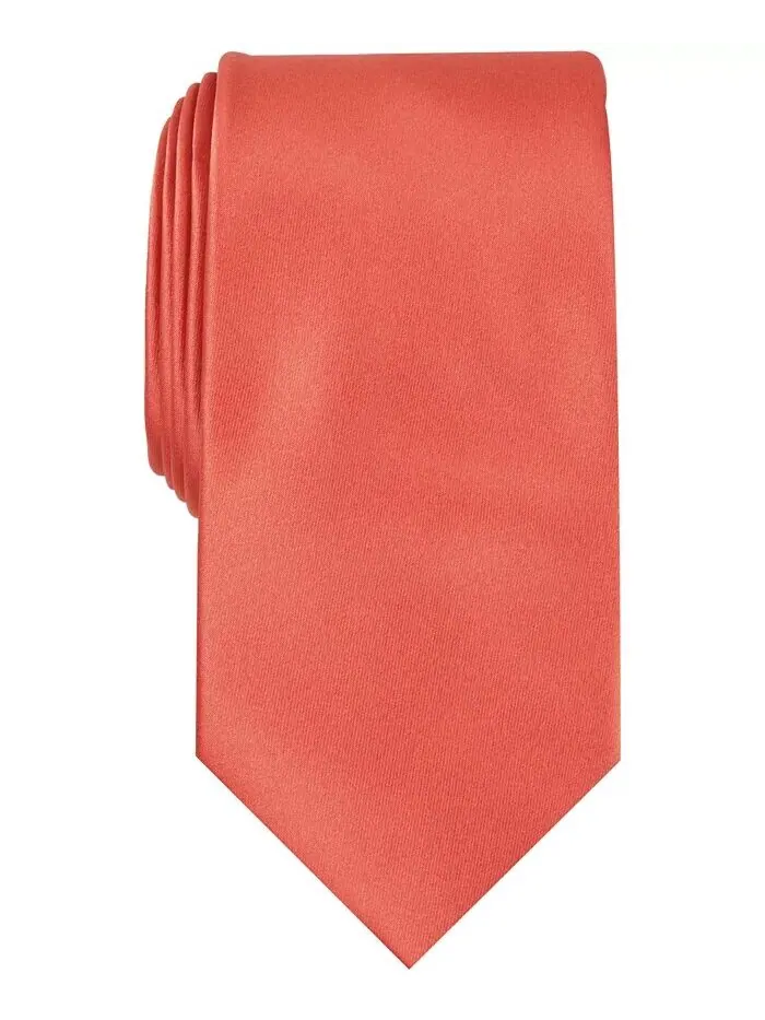 Мужской атласный однотонный галстук Perry Ellis