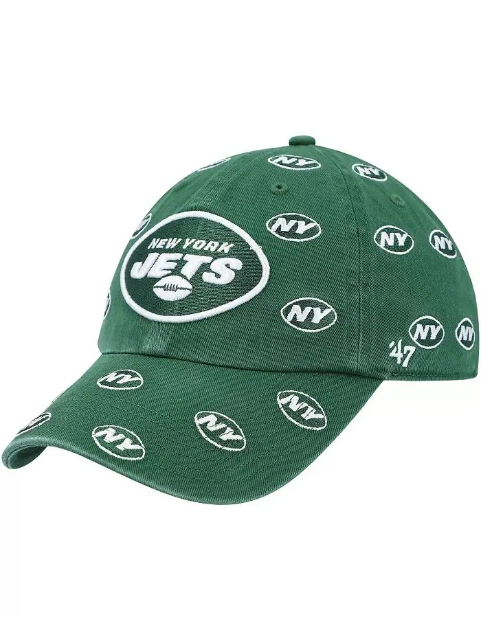 Женская зеленая кепка New York Jets Confetti Clean Up '47, регулируемая '47 Brand — изображение 1 из 4