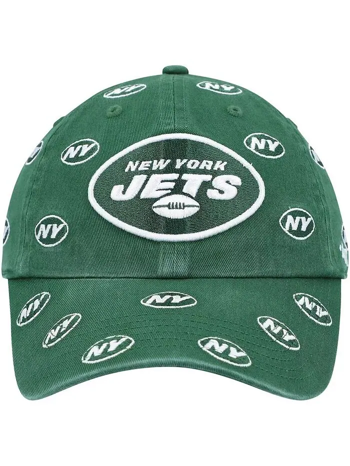 Женская зеленая кепка New York Jets Confetti Clean Up '47, регулируемая '47 Brand — изображение 2 из 4