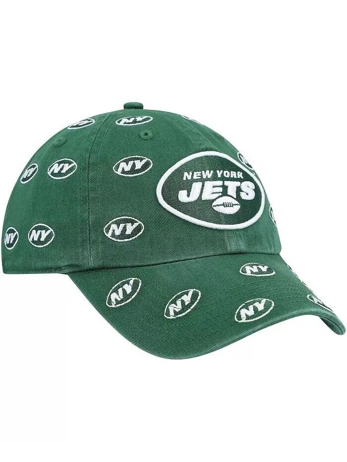 Женская зеленая кепка New York Jets Confetti Clean Up '47, регулируемая '47 Brand — изображение 3 из 4